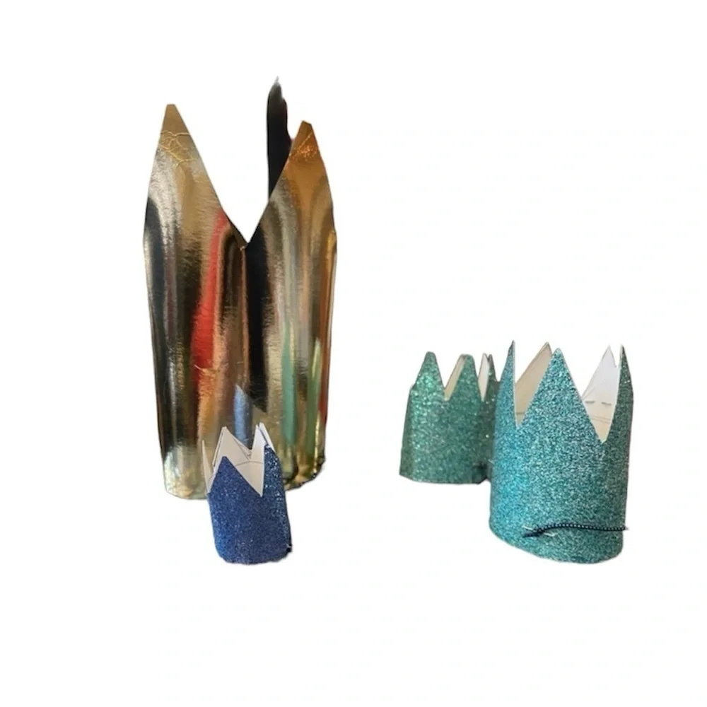 Handmade party crown hat versions sizes can be made for 4 now, more can be made